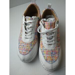 Zodiac Woman 9M Cooper Rainbow Multi Color Weave Lace Up Shoes
